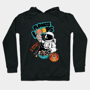 Astronaut Planets Loops Hoodie